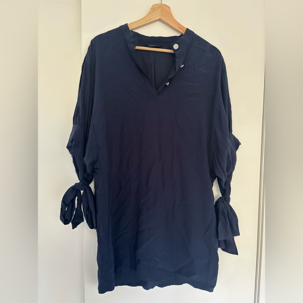 Club Monaco Dark Blue Tunic with Tie Sleeves